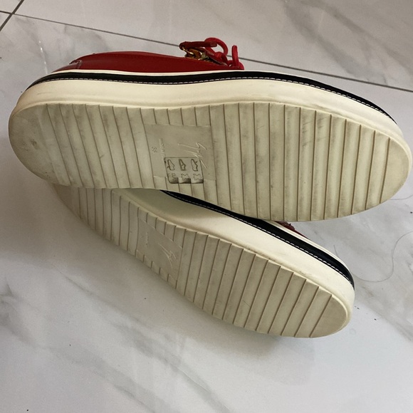 GIUSEPPE ZANOTTI #39159 Black Leather Sneakers Size 8 ⭐️⭐️⭐️⭐️⭐️ - Picture 15 of 17